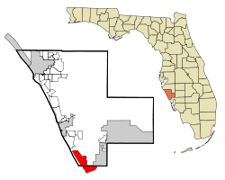 Florida map showing location of Englewood